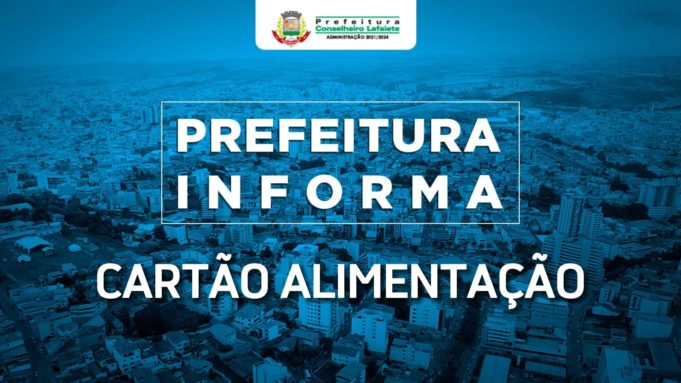 Prefeitura informa: Cartão Alimentação