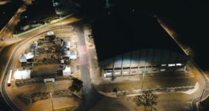 GINÁSIO POLIESPORTIVO RECEBE NOVA ILUMINAÇÃO NA ÁREA EXTERNA