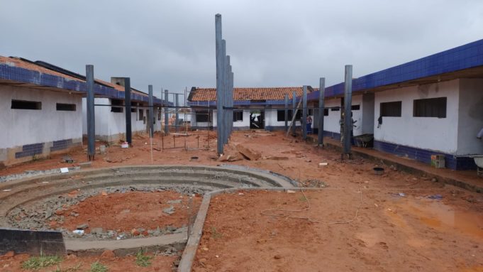 Obra da creche Bela Vista em ritmo acelerado
