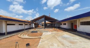 Creche Bela Vista, obra há anos abandonada, hoje recuperada e em fase de conclusão