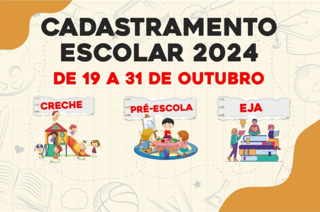 Secretaria Municipal de Educação divulga prazo para cadastramento escolar