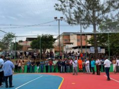 Prefeitura entrega revitalização da quadra e academia ao ar livre no Bairro Paulo VI