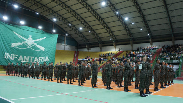Realizada no Ginásio Poliesportivo a formatura da Turma de 2023 do Tiro de Guerra 04-032