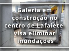 Galeria em construção no Centro de Lafaiete visa eliminar inundações