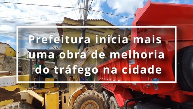 Prefeitura inicia mais uma obra de melhoria do tráfego na cidade
