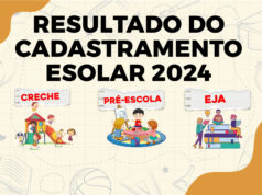 Resultado do cadastramento das Creches (0 a 3 anos), Pré-Escola e EJA