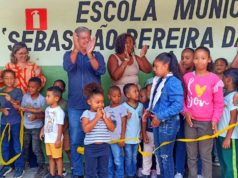 Em abertura do ano letivo, prefeitura anuncia construção de quadra e academia ao ar livre em Três Barras