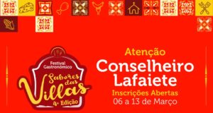 As inscrições para a 4ª edição do Festival Gastronômico “Sabores das Villas” estão abertas