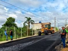 Prefeitura de Lafaiete realiza pavimentação asfáltica por toda cidade.