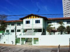 Momento cívico marca a entrega das obras de reforma, ampliação e acessibilidade do prédio da Escola Municipal Doriol Beato.