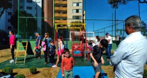 Prefeitura realiza entrega das obras de reformas e melhorias na Quadra de Esportes e praça no Campo Alegre