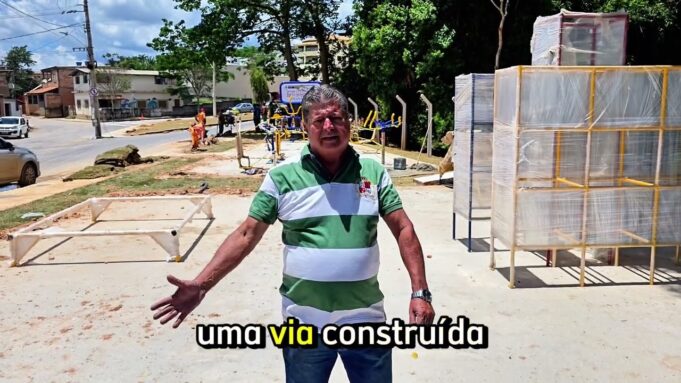 Bairro Moinhos recebe nova ponte e praça com espaço de lazer