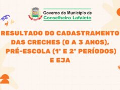 Resultado do cadastramento das Creches (0 a 3 anos) e Pré-Escola (1º e 2º períodos)