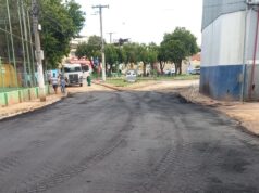 Obras concluídas na Avenida Alfredo Elias Mafuz no Bairro Santa Matilde.
