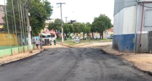 Obras concluídas na Avenida Alfredo Elias Mafuz no Bairro Santa Matilde.