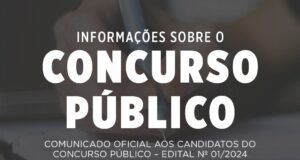 Informações sobre o Concurso Público – Edital 01/2024