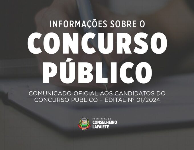 Informações sobre o Concurso Público – Edital 01/2024