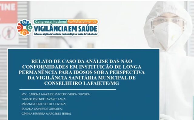 Vigilância Sanitária de Conselheiro Lafaiete é destaque em congresso nacional