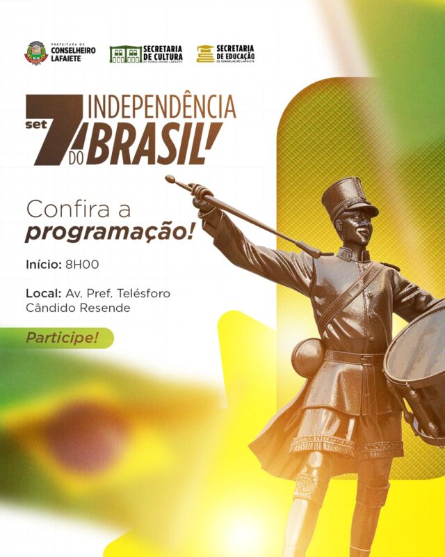 Confira a programação completa do Desfile Cívico de 7 de Setembro