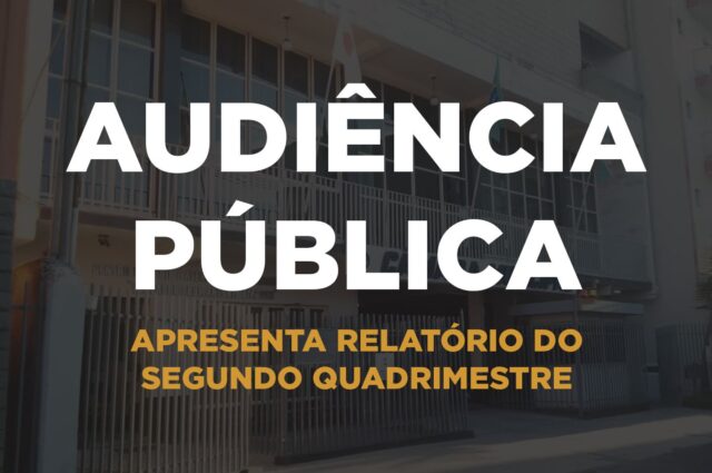 Saúde Municipal apresenta relatório do 2º quadrimestre em audiência pública