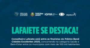 Lafaiete é finalista no Prêmio Band Cidades Excelentes 2025