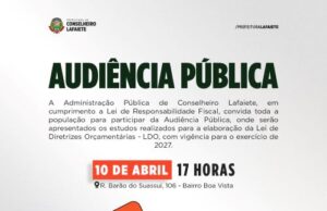 Prefeitura convoca audiência que define prioridades de 2027
