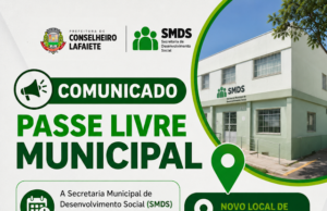 Alteração do local de atendimento do Passe Livre Municipal